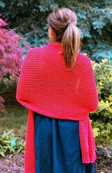 Spring Fling Wrap - knitting pattern