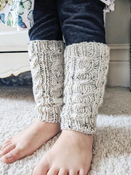 One Skein Chunky Leg Warmers - Multiple Sizes