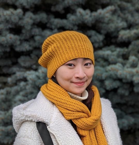 Clayton Hat and Scarf - knitting pattern