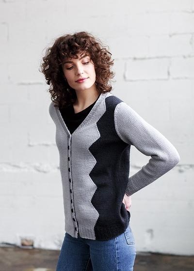 Zigzag Moderne Cardigan | KnitPicks.com