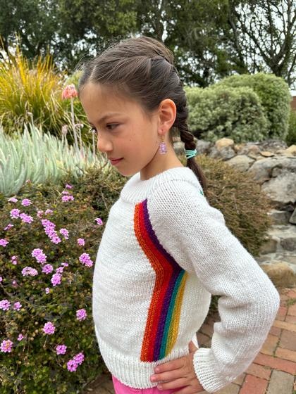 Rainbow Raglan Pullover