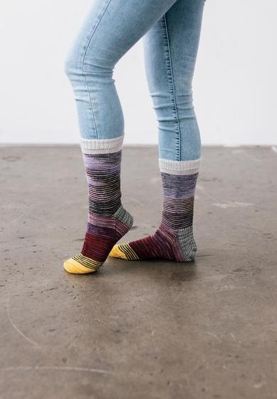 Shadow Fade Socks - knitting pattern