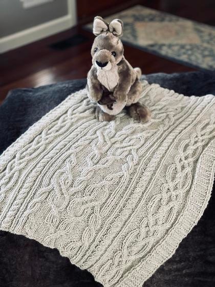 Wolfswood Baby Blanket - knitting pattern