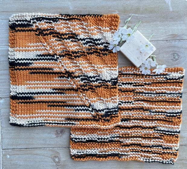 Shine Washcloths - knitting pattern