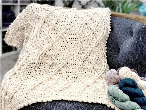 Inishmore Cable Blanket – Cozy Crochet Pattern