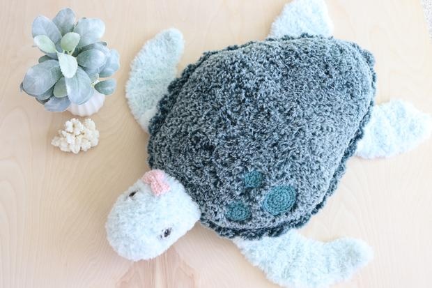 Faux Fur Amigurumi Sea Turtle Pattern