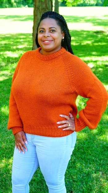 Plus size orange outlet sweater