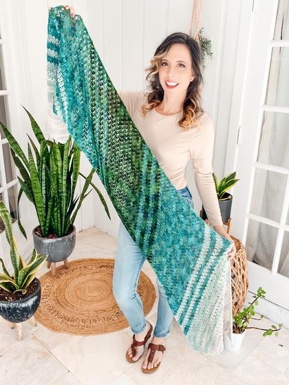 On The Bias Suzette Shawl Crochet Pattern
