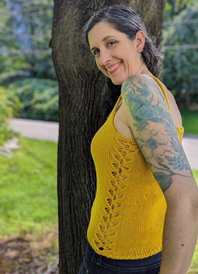 Pollinator Tank Top - knitting pattern