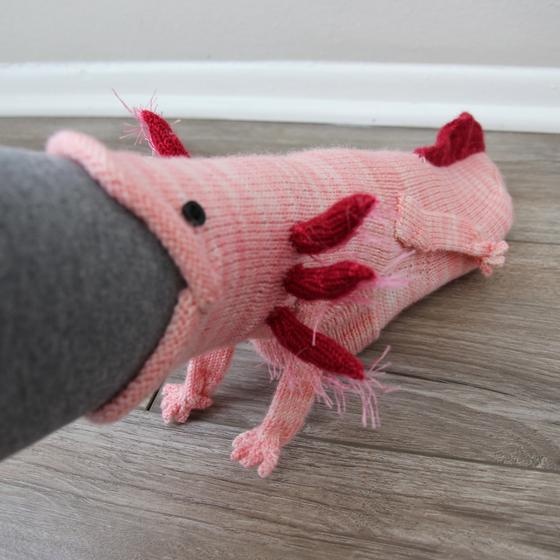 Augie the Axolotl Knitting Kit