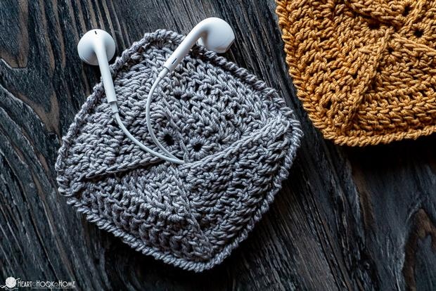 Crochet net online pouch