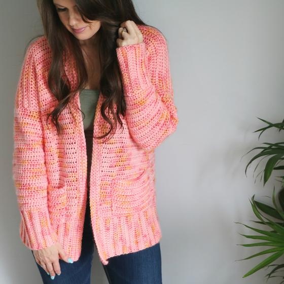 Peach cardigan clearance