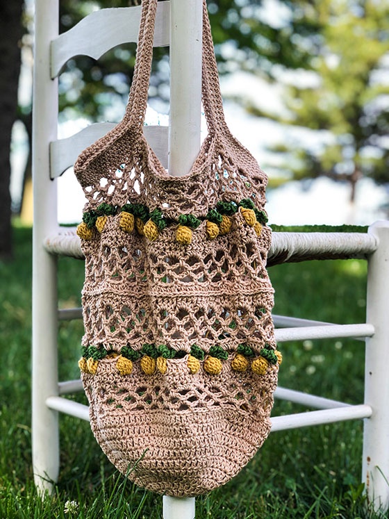 Pineapple market bag hot sale crochet pattern