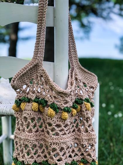 Pineapple market discount bag crochet pattern