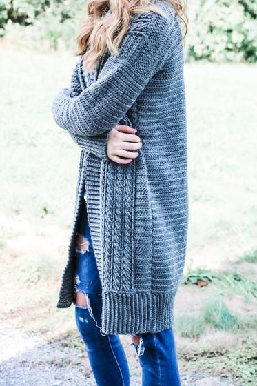 Double Espresso Duster Cardigan pattern by MJ's Off The Hook Designs