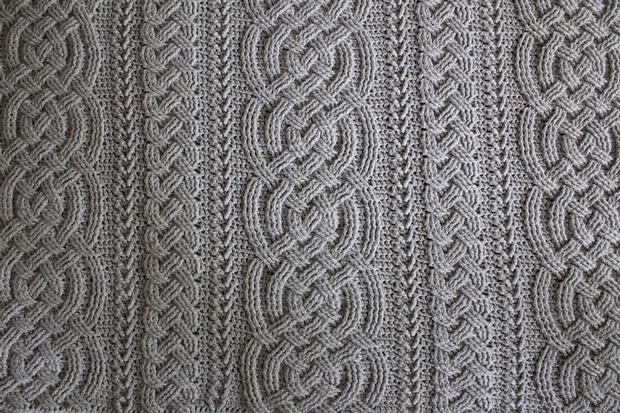 large irish lullaby cable blanket