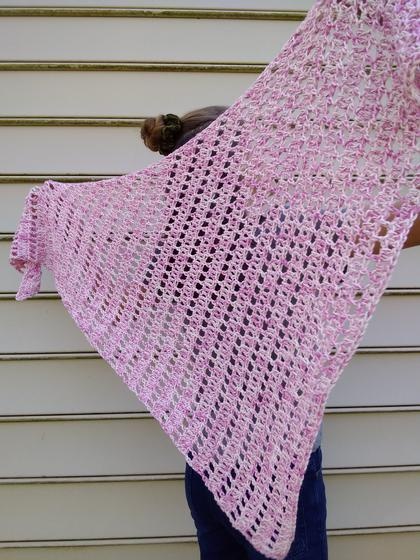 Easy Breezy Crochet Shawl Bulky Weight Yarn 
