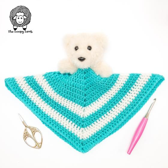 Polar bear lovey hot sale