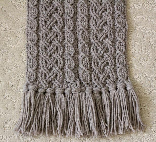 celtic cable scarf