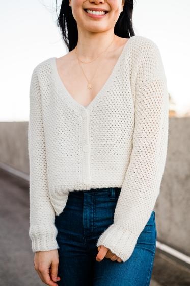 Aria Button Down Cardigan | Crochet.com