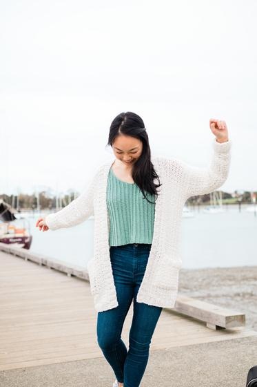 Caron Cloud Cardigan Progress - this yarn is sooo soft! : r/crochet