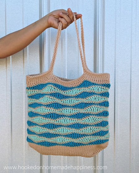 Wave beach bag