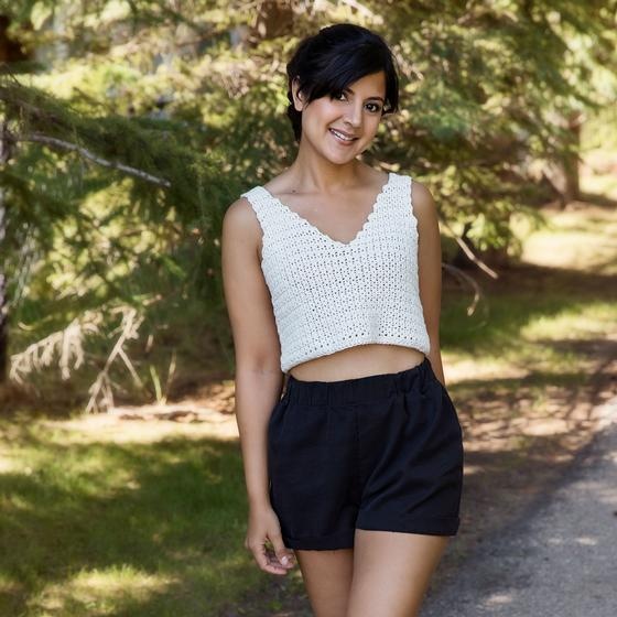 Easy Crochet Crop Top Pattern – SKU 18475D