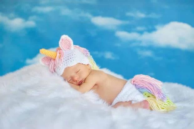 Crochet newborn unicorn on sale outfit