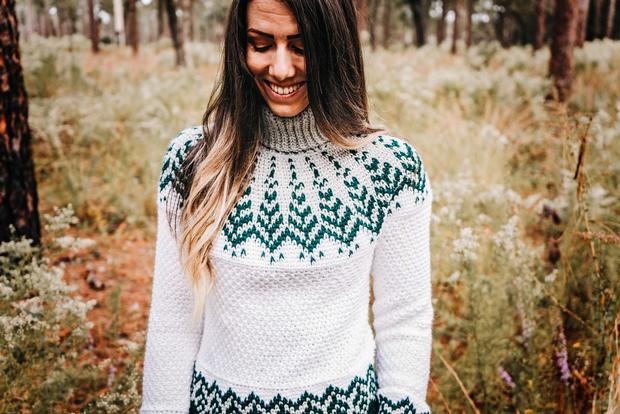 Designer fair isle outlet sweater