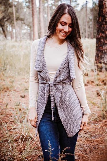 Waterfall sweater clearance vest