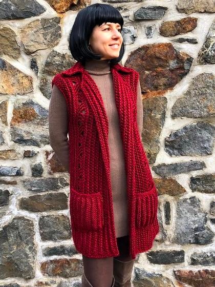 Cozy Chunky Vest | Crochet.com