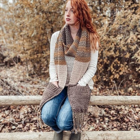 scarf pattern with pockets