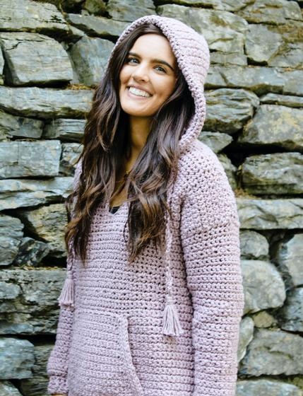 Bonfire Snuggles Hoodie Crochet Pattern