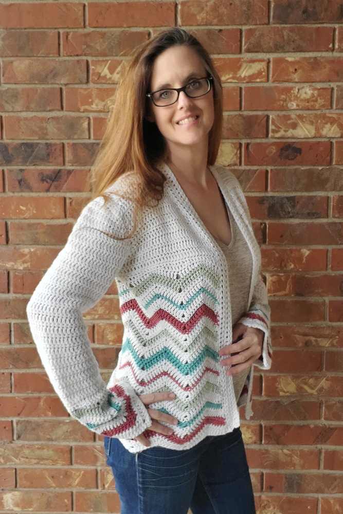 Comfy Chevron Cardigan