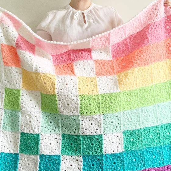 Rainbow best sale baby comforter