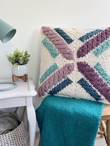 Discover Stunning Crochet Pillow Cover Pattern with Cables