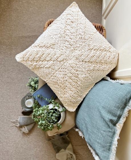 Discover Stunning Crochet Pillow Cover Pattern with Cables