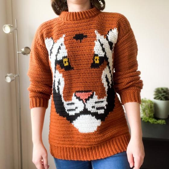 Tiger cardigan sale