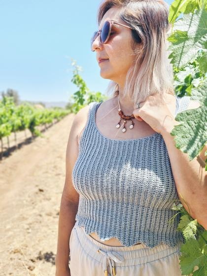Tulip Tank – Lightweight Summer Crochet Top