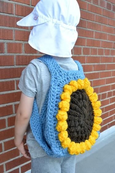 Sunflower Backpack Crochet