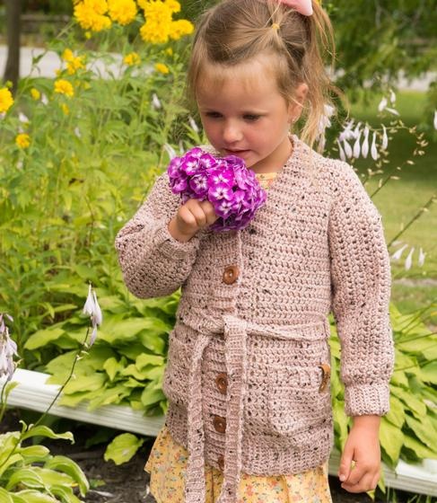 Baby girl discount cardigan crochet pattern