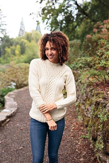 Parting of the Ways Pullover - knitting pattern