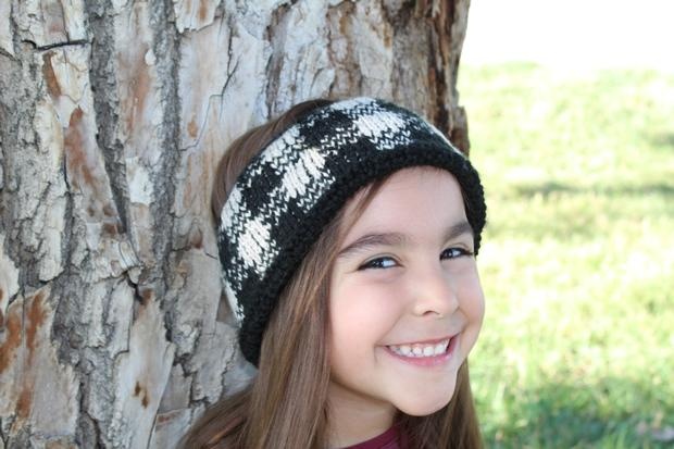 The Tartan Headband - knitting pattern