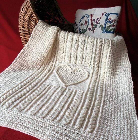 Irish knit 2025 baby blanket pattern