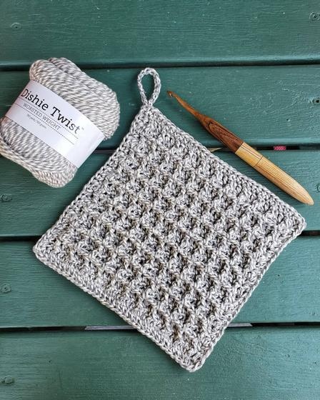 Waffley Cute Dishcloth - knitting pattern