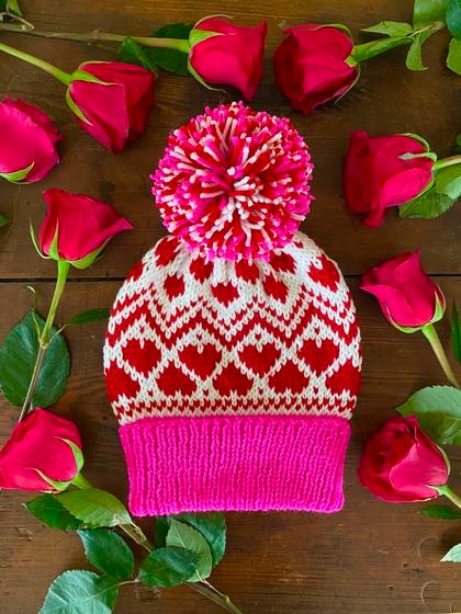 Love You Always Beanie - knitting pattern