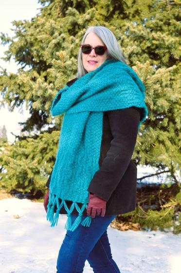 Wonderfluff Wrap - knitting pattern