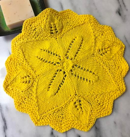 Superbloom Dishcloth - knitting pattern