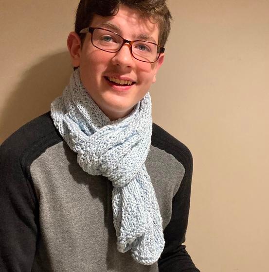 Diamonds Are Forever Scarf - knitting pattern