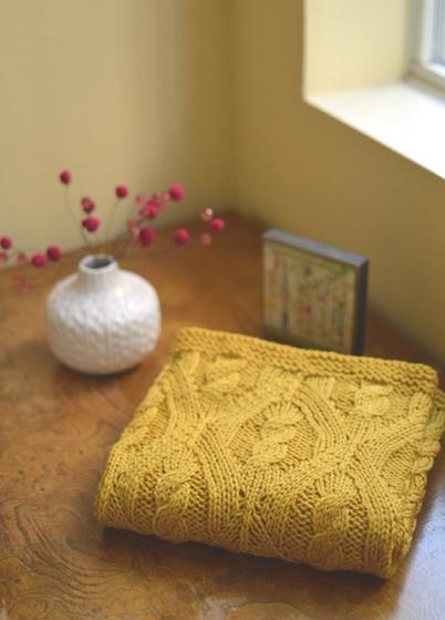 Diamond Cable Blanket - knitting pattern
